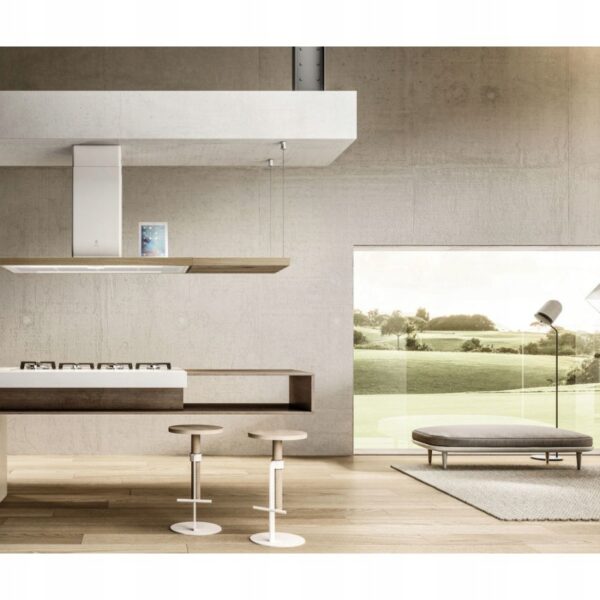 ELICA Okap wyspowy BIO ISLAND WH/A/120 ROVERE