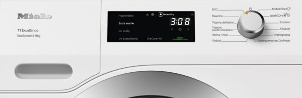 Suszarka z pompą ciepła T1 Miele TEH795WP EcoSpeed&Steam&9kg