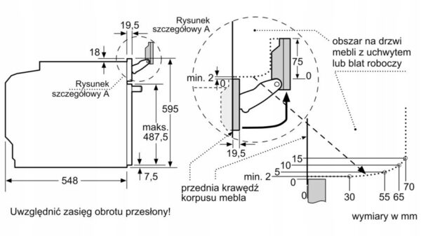 Piekarnik elektryczny parowy Bosch HSG7364B1