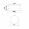 Okap Dama Circle.Tech Isola 60 miedziany