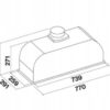 Okap do zabudowy Falmec Built-in Max Evo 70