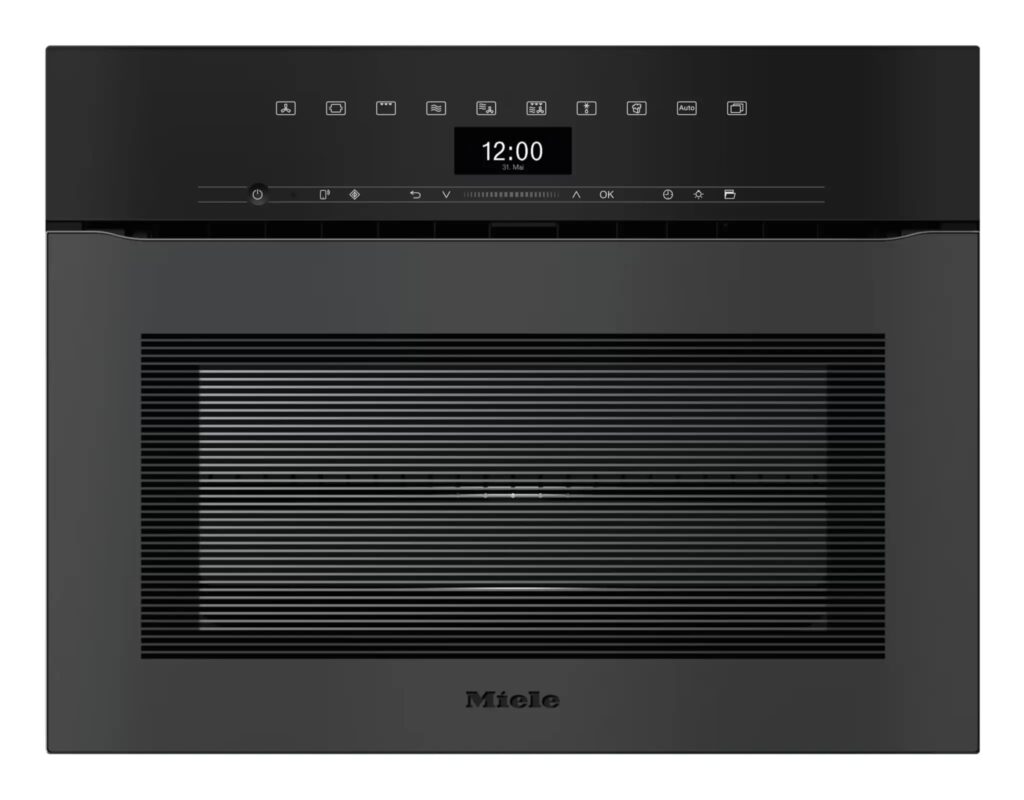 Piekarnik z kuchnią mikrofalową Miele H 7440 BMX (ObsidianBlack)