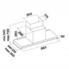 Okap podszafkowy Falmec Virgola Evo 90 600m³/h Inox