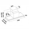 Okap podszafkowy Falmec Virgola Evo 120 600m³/h Inox