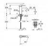Bateria umywalkowa stojąca Grohe srebrny CHROM 24179001 OUTLET