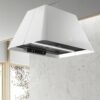 ELICA Okap wyspowy IKONA LIGHT WH/F/60