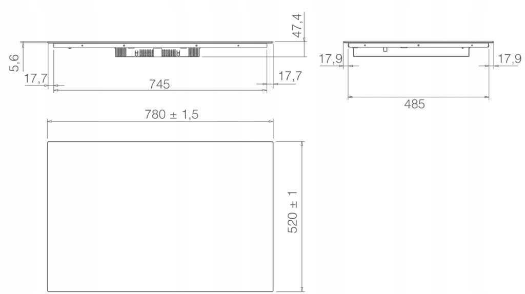 Płyta indukcyjna Elica RATIO 804 PLUS CONNEX BL