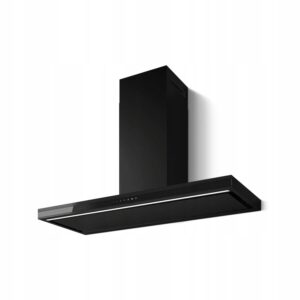 Okap naścienny Elica Element BLMAT/A/120 Czarny matowy czarne szkło 120cm