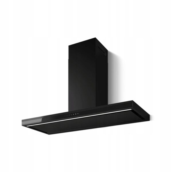 Okap naścienny Elica Element BLMAT/A/120 Czarny matowy czarne szkło 120cm