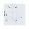 Okap FALMEC Lumen NRS Isola 90 800 m³/h