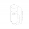 Okap wyspowy Elica TUBE PRO ISLAND WH/A/43