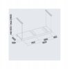 Okap czarny wyspowy Falmec Light Isola 180 cm led
