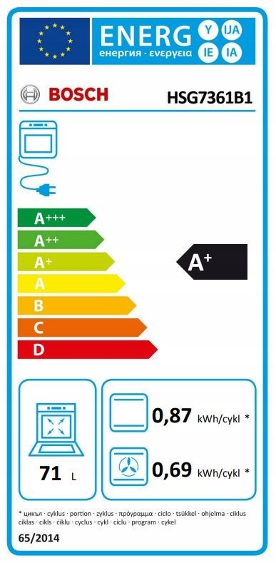 Piekarnik elektryczny parowy Bosch HSG7361B1