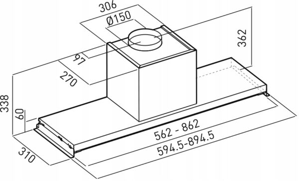 Okap Falmec Minima Plus 60