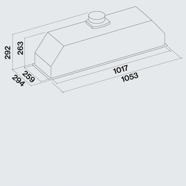 FALMEC Grupa Silnikowa Plus 105 Inox 800 m³/h