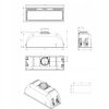 Okap do zabudowy Falmec Plus 70 inox s/800