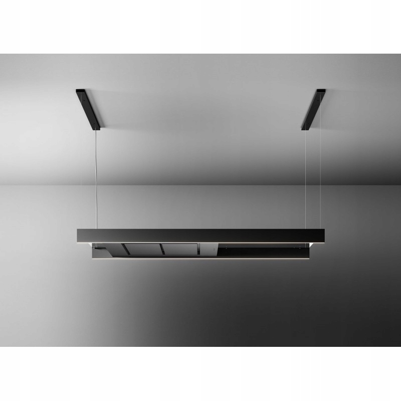 Okap czarny wyspowy Falmec Light Isola 180 cm led
