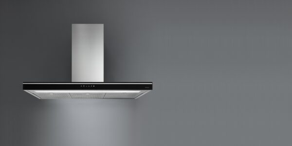 Okap Falmec LUCE Szkło czarne 90 cm